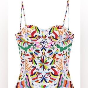 Mara Hoffman Techno Animals Otomi Bustier Top